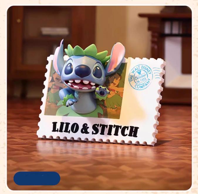 Disney Vintage Stamp Collectible Blind Box,6 Regular +1 Hidden,Mickey, Dumbo, Winnie the Pooh, Stitch and More,Nostalgic Miniature Display Art,Cute Desktop Decor, Gift for Fans & Collectors(Height 2.55"-3.74")