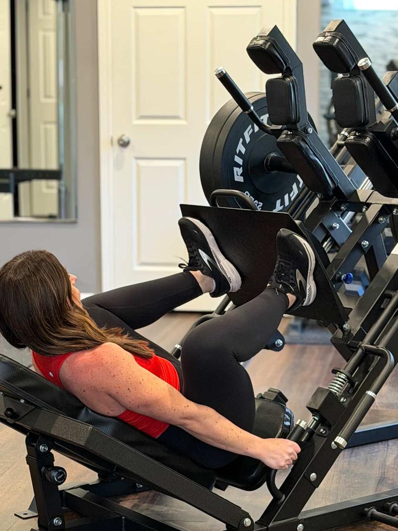 RitFit GAZELLE 3-in-1 Leg Press Hack Squat Machine for Home Gym(Pink/Balck/Orange)