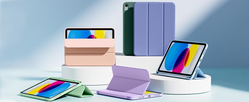 Case for iPad (A16) 11 Inch 2025/iPad 10th Generation 10.9 Inch 2022, Slim Trifold Stand Protective Cover with Pencil Holder and Soft TPU Back,Support Auto Sleep/Wake (Sky Blue)