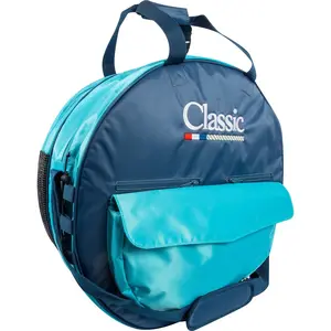 Classic Ropes Deluxe Rope Bag- Navy/Aqua