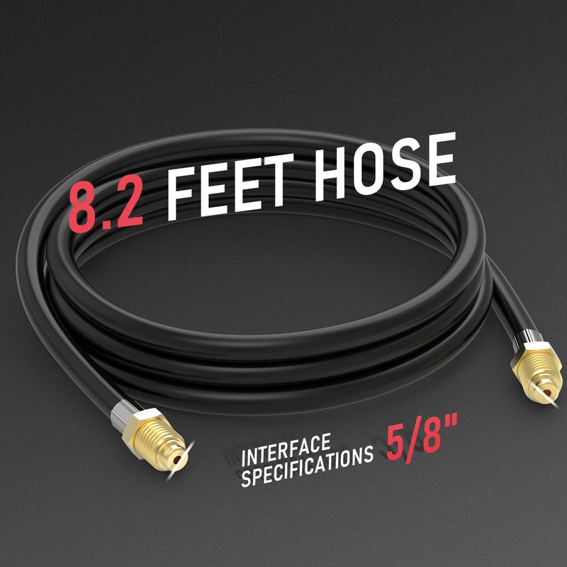 YESWELDER CO2 Argon Gas Regulator with 8ft Hose, Flow Meter Gas Pressure Gauge for TIG MIG Welding, CGA580 Inlet Connection