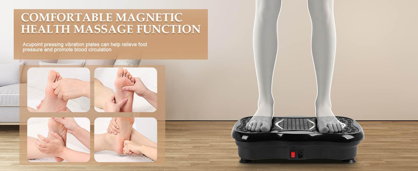 Vibration Plate Exercise Machine,Comfortable Magnetic Therapy Massage Function,Foot massager,Multiple Speeds with Bluetooth & LED Display,Remote, Weight Workout for Home,Max User Weight 330lbs - TikTok Shop Vibration Plate Exercise Machine,Comfortable Magnetic Therapy Massage Function,Foot massager,Multiple Speeds with Bluetooth & LED Display,Remote, Weight Workout for Home,Max User Weight 330lbs - TikTok Shop