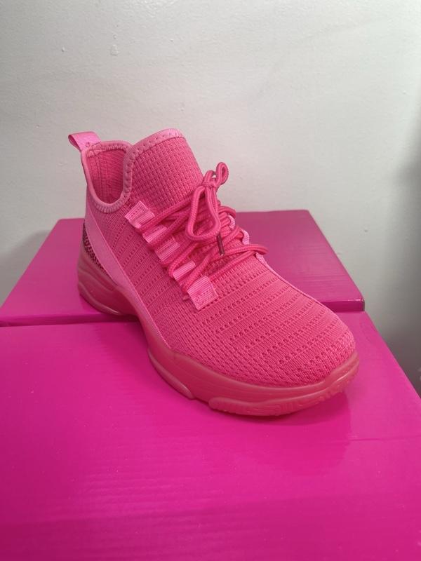 1930 Sporty Rhinestone Glitter Round Toe Sneakers for Women - Neon Yellow All Seasons Runner Sports Shoes for Casual Running & Training Athletic Trainer Footwear Girl Closed