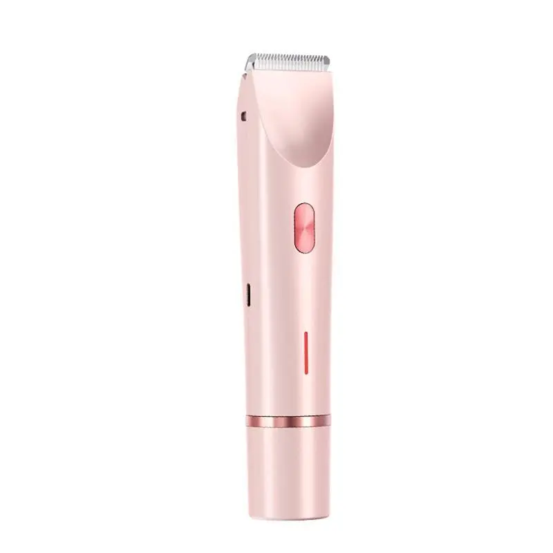 Rechargeable Electric Shaver for Women, 2 in 1 Bikini Trimmer for a Smooth Bikini Line, Waterproof Wet & Dry Use for Body and Face, Bikini Line Smooth