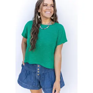 See you Soon Slub Knit - Green