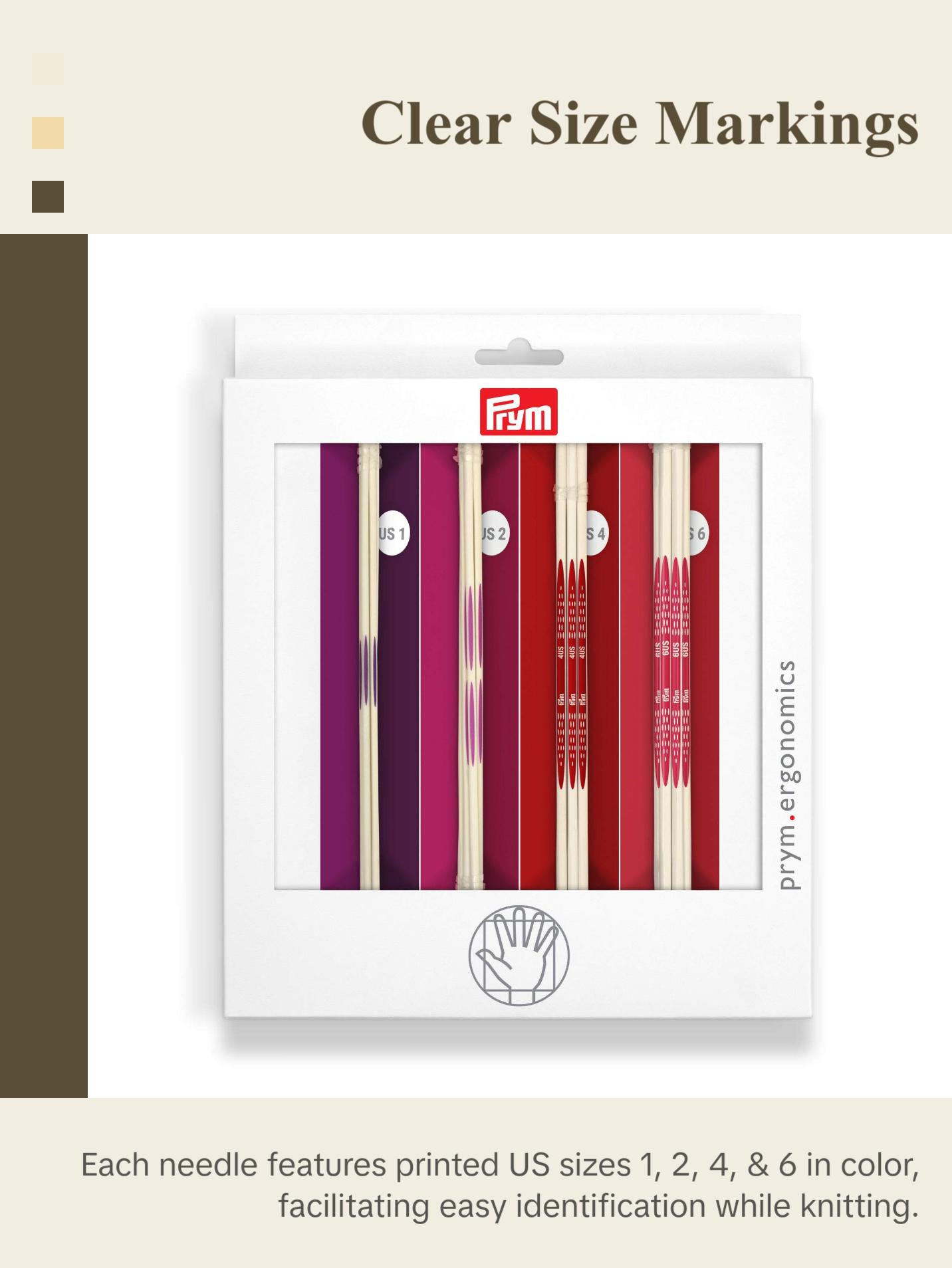 8" Ergonomic Double Point Knitting Needles Set