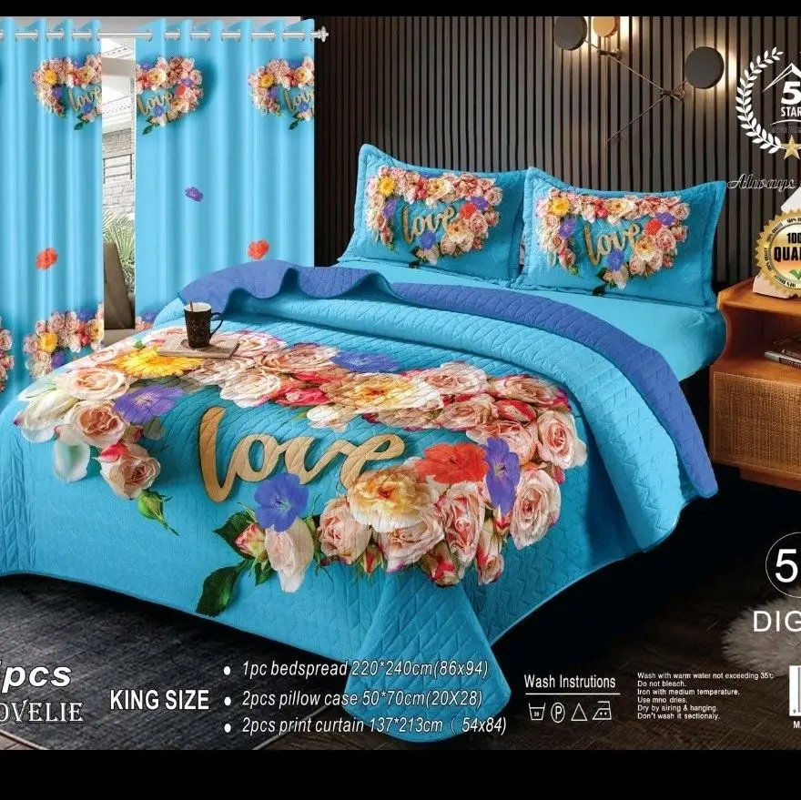 KING SIZE BEDDING SET-5 PIECES