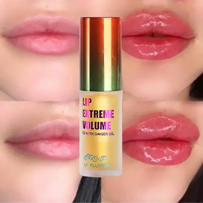 Long-Lasting Lip Plumper Oil Serum,Nourishing Soothing Lip Lines Moisturizing Liquid Lip Gloss Balm Long-Lasting,Instant Volumizing Essence Oil that Increases Elasticity and Helps Repair Lip Fine Lines,Appearing Lips | Non-Sticky Formula Cosmetic