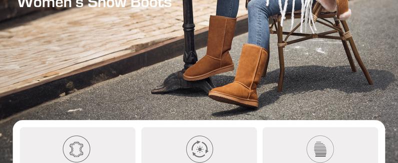 Dream Pairs High-Top Slip-On Snow Booties – Plush Faux-Fur, Memory-Foam, Anti-Slip Outdoor Sole