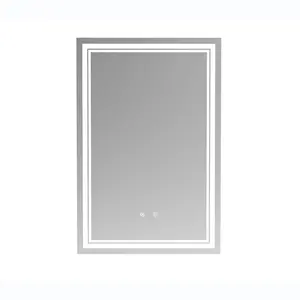 Jett - Multiple Size LED Lighting Rectangular Frameless Wall Mirror