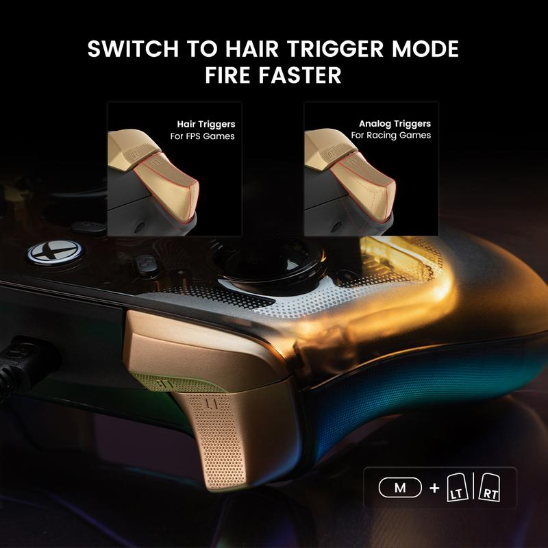 GameSir Kaleid Flux Wired RGB Controller for Xbox Series X|S, Xbox One, Windows 10/11 & Steam, Anti-Drift Gamepad with Precision Hall Effect Sticks