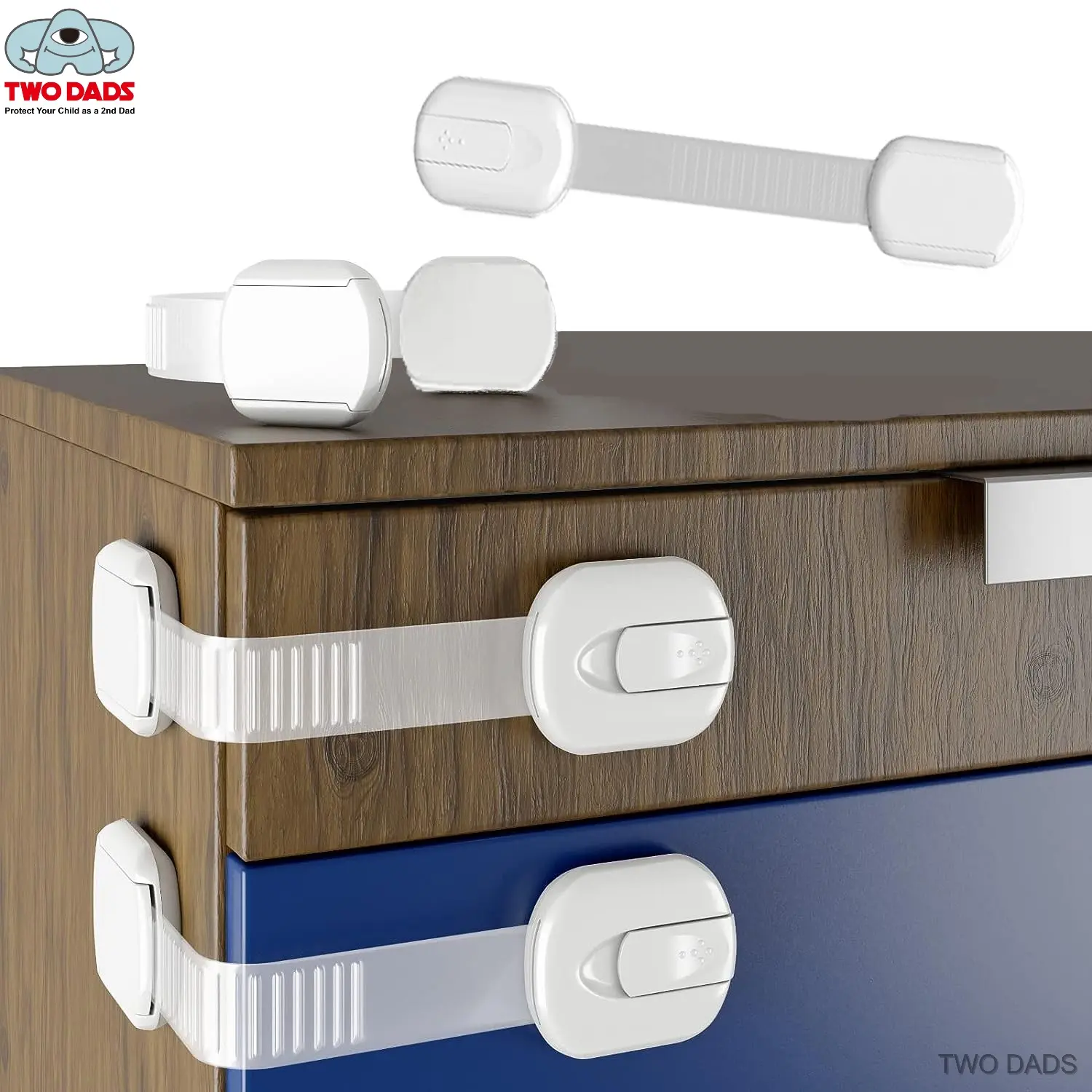 Child Safety Cabinet Locks for Toddlers, Easy Install Anti-Collision Door Latches, Durable & Secure, Perfect for Home Security, 5/6 Pack