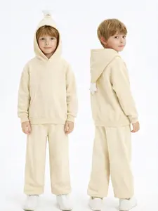 Hoodie Set - Yellow Star Hoodie Sweatpant Soft Fleece Sweatshirt with Star-Tipped Hood Comfy Cozy Loungewear for Fall Spring Layering Adorable Star Detail Cozy Fleece Fabric