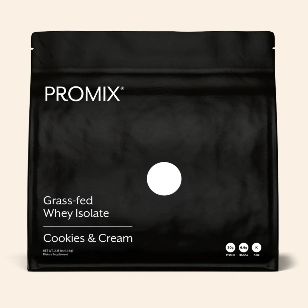 Cookies and Cream Whey Isolate Protein - 2.5lb