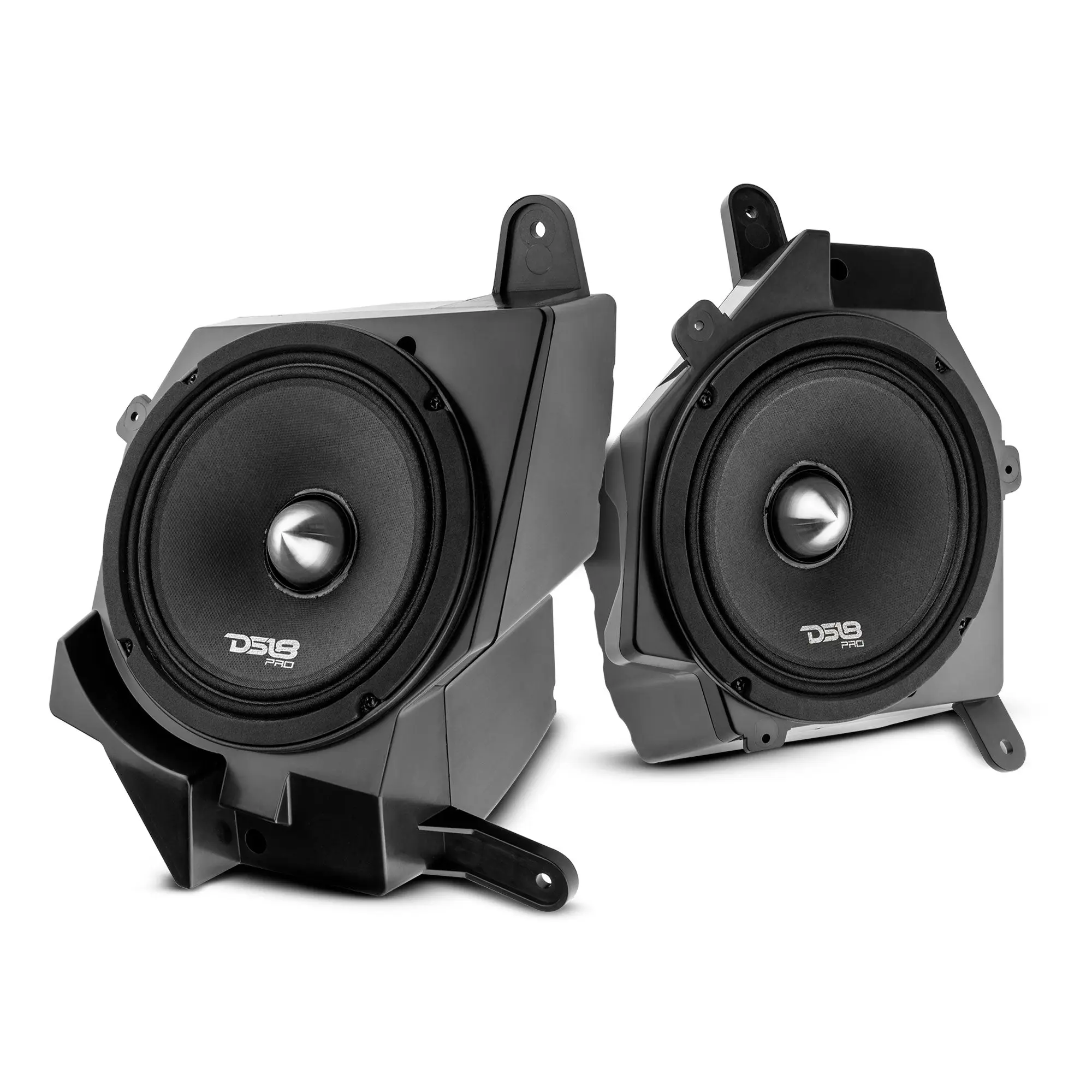 Jeep JL/JLU/JT Dash Enclosure for Car Stereo Upgrade - Silver Bullet Car Audio System, Loaded 6.5 in Left & Right Units with PRO-FR6NEO Neodymium Magnets, 225W RMS, 450W Max @ 4 Ohms