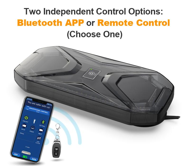 AgriEyes W230B Wireless Roof Light Bar | Remote/App Control, for Pickup, Work Truck, Off-Road Safety