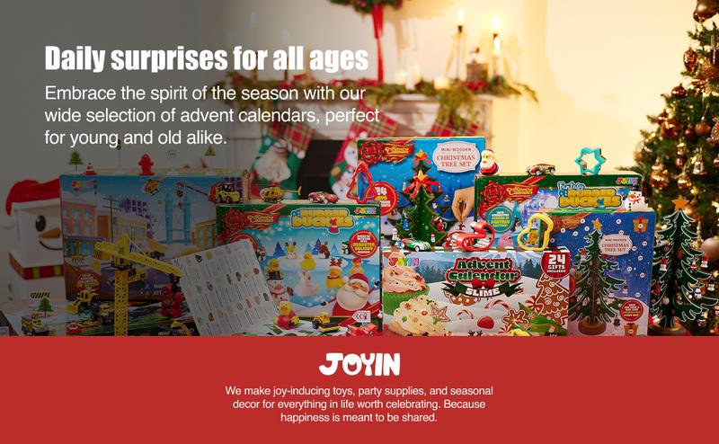 2025 Christmas Advent Calendar 24 Days, 16 DIY Slime, Foam Balls,Fruit Slices & Glow in The Dark Powder,Christmas Countdown for Kids Party Favors,Xmas Gift Classroom Prizes,Slime Advent Calendar Valentine's Day Gifts for Kids