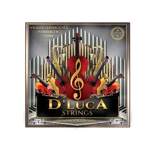 D'Luca Synthetic Core (Perlon Core) with Ball End Violin Strings Set 4/4