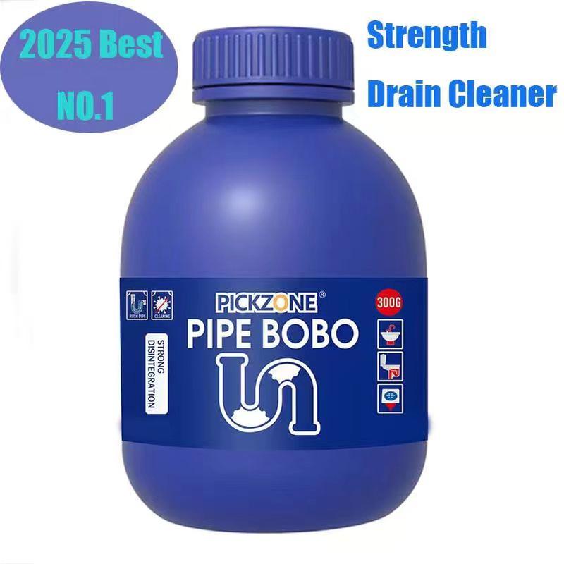 PICKZONE PIPE BOBO -Drain Unclogger Powerful Pipeline Dredging for Kitchen Sinks Shower Drains Tubs Dissolves 200+ Blockages Kills 99% Bacteria Safe for All Pipes Quick Dredging Formula Household Cleaner Bathroom Cleaning Tool