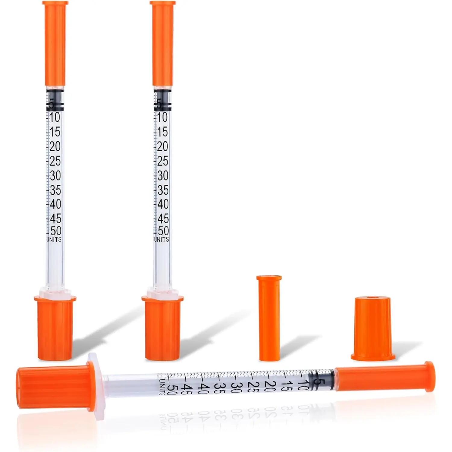 0.5ml 31Ga 1/4-Inch 6mm Disposable Syringe for Scientific Lab, Individually Wrapped, Pack of 20