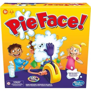 Pie Face Game – Whipped Cream Family Board Game for Kids, Funny Preschool Game for 2+ Players, Ages 5+