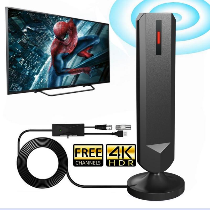 TV Antenna for Smart TV Indoor 2025 Digital 360° Long Range 4K HDTV Antenna for 1080P TVs Easy In stall No Cable Needed