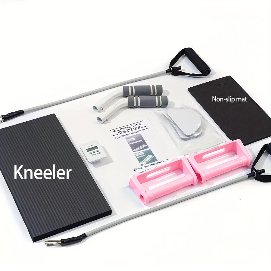 Foldable Pilates Reformer Board, 4 in 1 Multi-Functional Pilates Sliding Board for Full Body Home Fitness Training