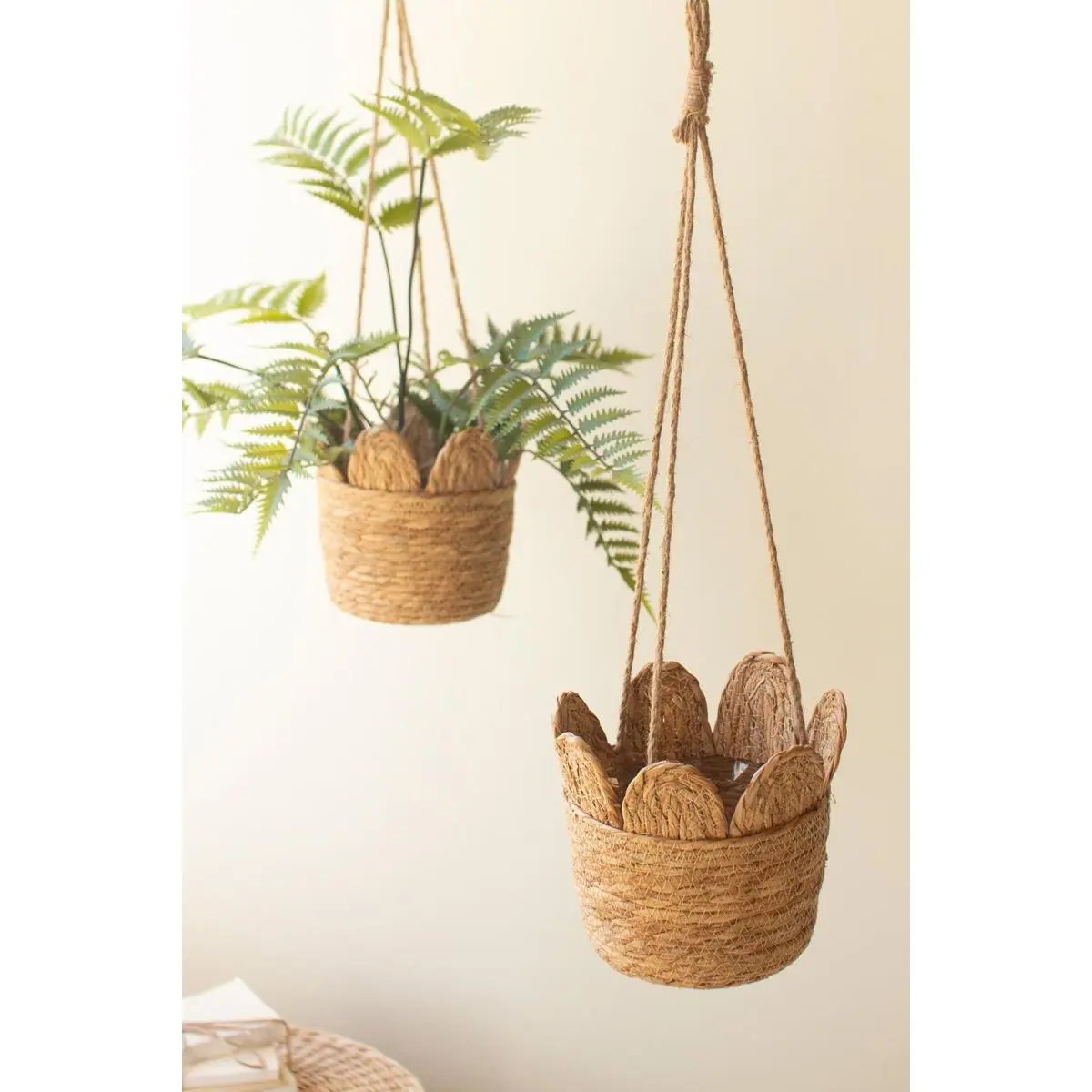 Woven Seagrass Hanging Planter Basket – Boho Plant Hanger