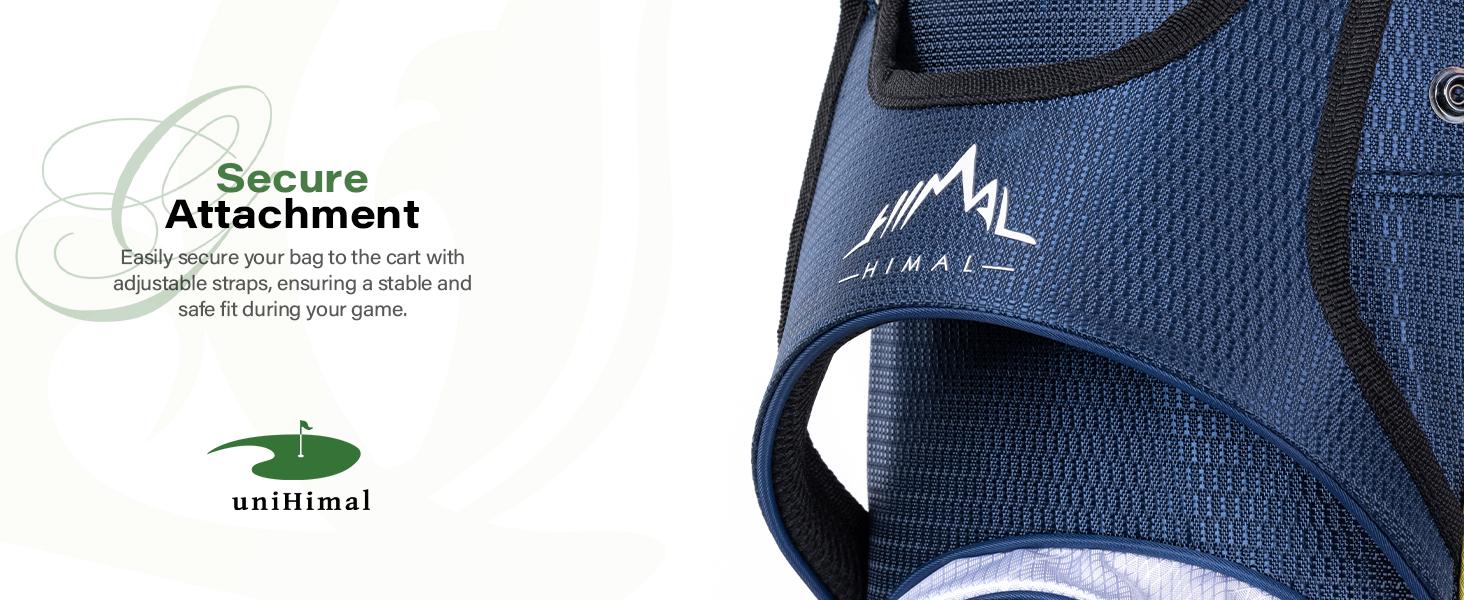 UNIHIMAL Golf Cart Bag with 14-Way Divider Top, Ample Storage Space, Men's Golf Bag with Handles and Umbrella Holder