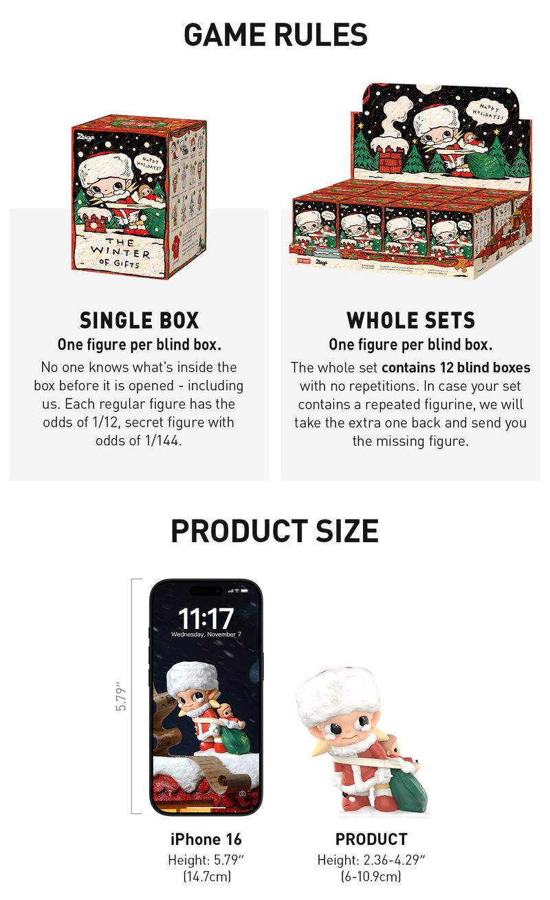 POP MART Zsiga The Winter of Gifts Series Figures