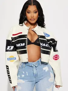 Monaco Cropped Jacket - Ivory/combo