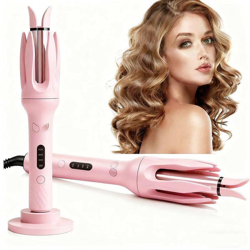 Electric Hair Curler, 4-Speed Temperature Controlled Adjustable Curler, LED Screen Curling Iron, Automatic Hair Curler, Cordless Hair Straightener
