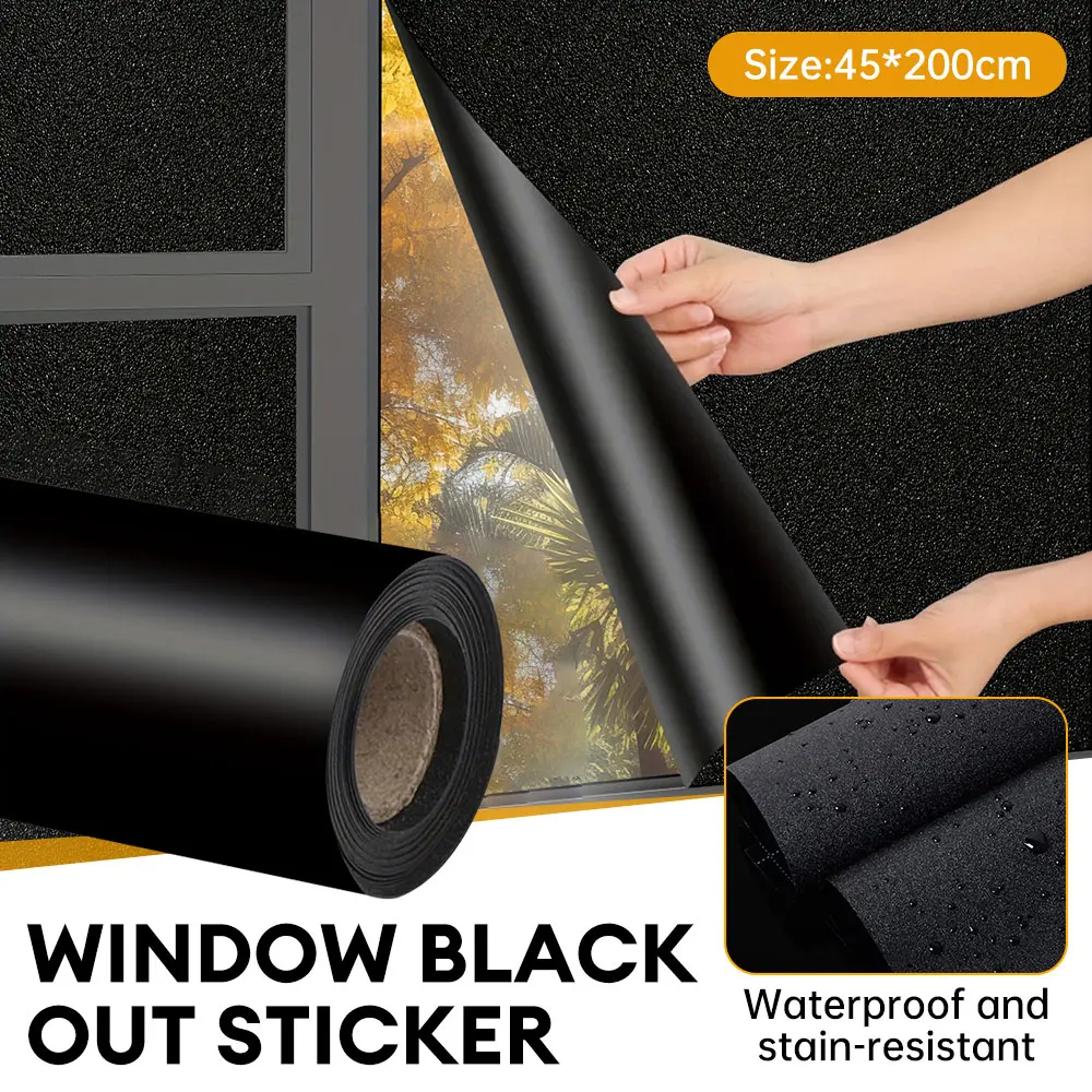 1 Roll Privacy Window Film, Frosted Glass Film, Protection, Heat Insulation, Anti-Glare, Static Cling, Removable Adhesive, Opaque Window Decoration, Suitable for Day and Night Protection, for Home, Office, Bathroom Window Stickers