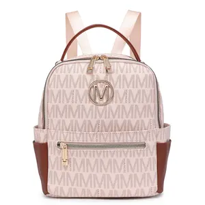 MKP Small Backpack Purse for Women ,Fashion Multi-Pocket Daypack with Front Zip Pocket, Work/Shopping/Travel Bags