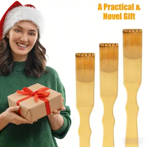 Bamboo Body Scratcher with Ergonomic Design​ – Curved Handle for Comfort, Smooth Surface Finish, Lightweight & Portable, Ideal for Back & Shoulders, Handcrafted Construction, Reusable & Durable, Perfect for Self-Care