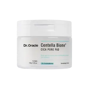 Dr.Oracle CentellaBiome CICA Pore Pad – Centella Soothing Toner Pads for Pore Care & Oil Control, Hydrating Calming Facial Pads for Sensitive Skin, Korean Skincare