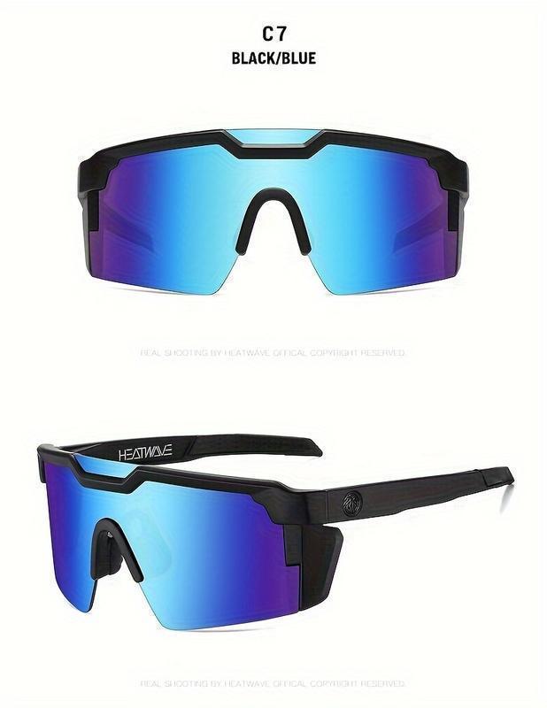 Heatwaves ANSI Z87+ Safety Polarized Sunglasses Visual Future Tech  Lazer Face Stars & Stripes SOCOM cases sunglasses for men & sunglasses for women cross-border Aviator Ultra Black glasses case square conjoined men women UV400 Back to school glasses case