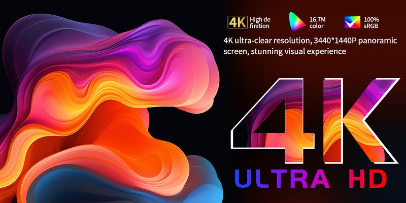 Gawfolk Curved Gaming Monitor 34-inch UWQHD 3440x1440P, 1500R Ultra-Wide PC screen 165Hz, curved computer screen, VA screen panel, Displayport+HDTV, VESA 75 * 75mm