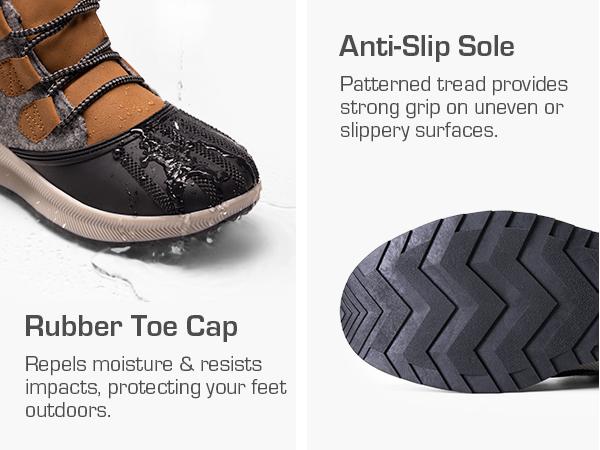 Dream Pairs Waterproof Lace-Up Winter Sneaker-Booties – Warm Faux-Fur, Anti-Slip Sole, Street-Style Look