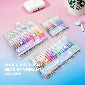 SASPOO Erasable Colorful Gel Pens Set 0.7mm Point Pens with Eraser for students, teachers, nurses, planner, and artists, gift for valentine's Day