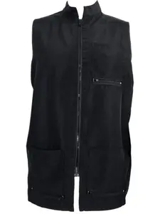 Vincent China Collar Vest Black 3XL-4XL (VT2353)