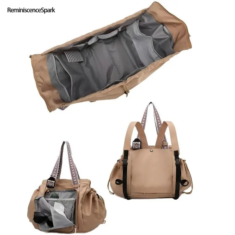 Large Capacity Multi-Functional Convertible Travel Backpack – Women’s Versatile Bag as Handbag, Diaper Bag, Crossbody & Shoulder Bag, Expandable Design Ideal for Daily Use, Travel, Outdoor & Carry-On