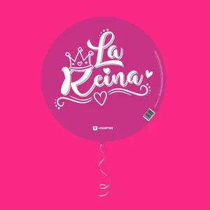 La Reina Mylar Balloon - Ships FLAT 2D