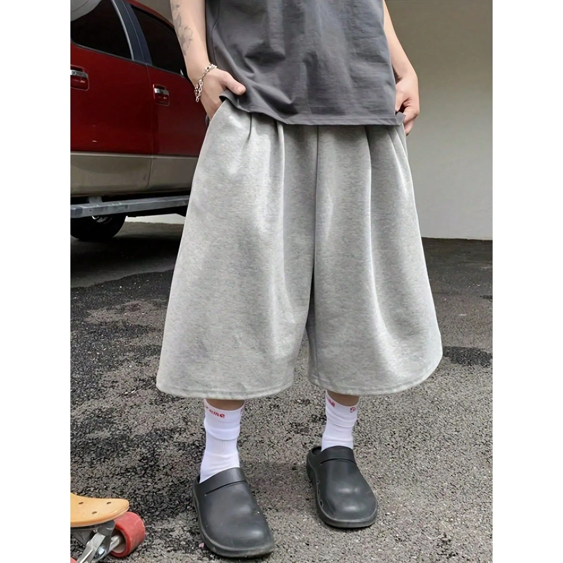 DealsForYouDays Men's Casual Mid-Length Shorts, Street Style For Summer