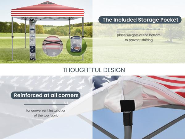 [One-Button Push] PHIVILLA 10x10ft Pop Up Canopy – One-Person Instant Setup Gazebo with Vented Roof & Side Storage Pocket for Backyard, Beach, Camping & Events