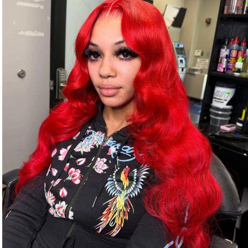 Burgundy 99J Lace Front Wig Straight 13x6 HD Lace Frontal Wig Human Hair For Women Pre Plucked Colored Lace Wig 180% Density