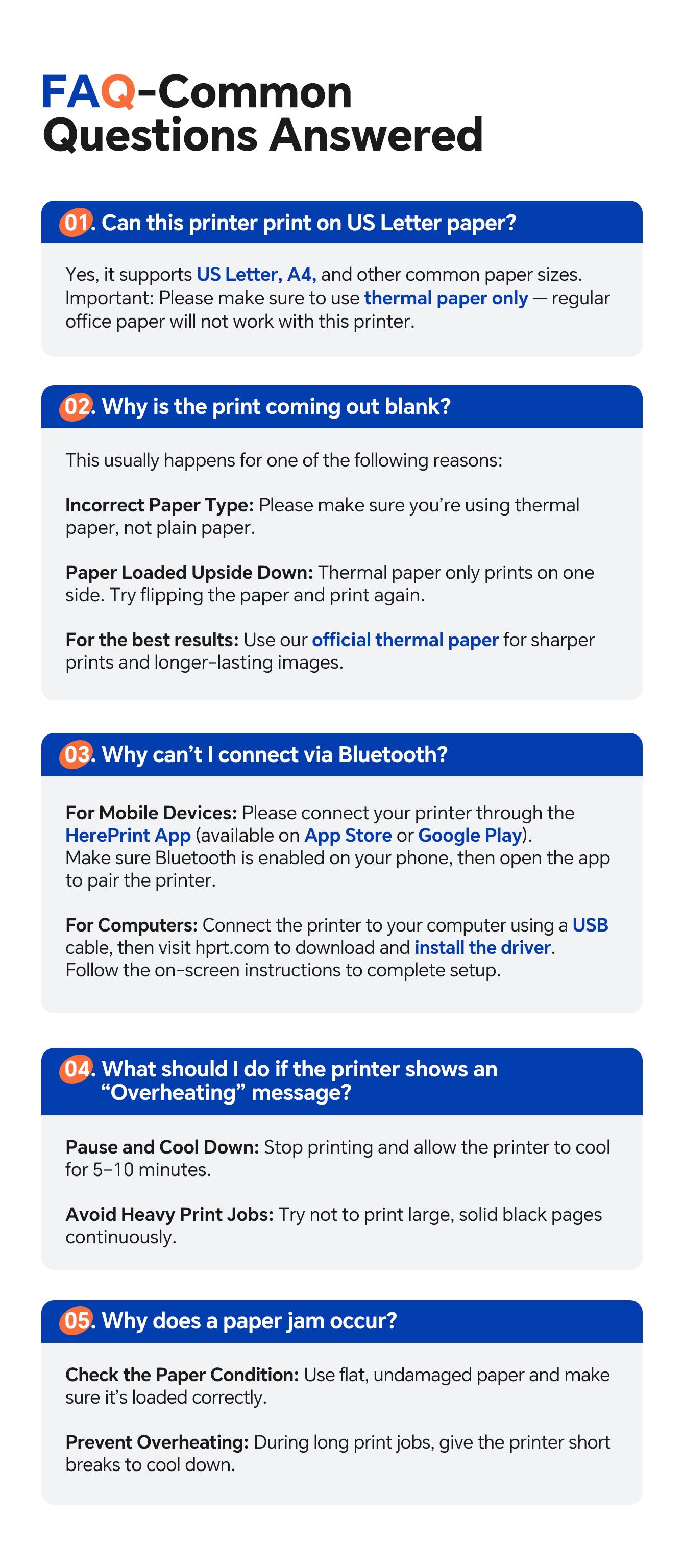 Portable Wireless Thermal Printer for US Letter & A4 Paper, Inkless Printing, Compatible with iOS, Android & Laptops – Ideal for Home, Office, Travel & Truck Drivers