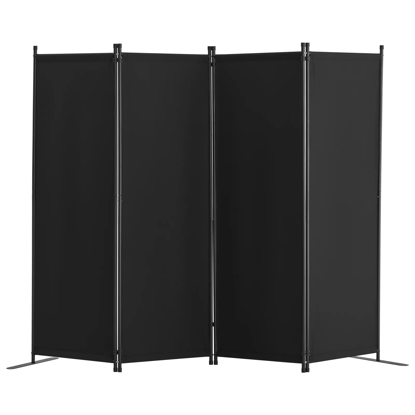 VEVOR Room Divider,  4 Panel Room Dividers and Folding Privacy Screens, Fabric Partition Room Dividers for Office, Bedroom, Dining Room, Study, Freestanding, Black