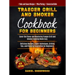 Traeger Grill & Smoker Cookbook for Beginners: Savor the Flavor and Mastering Traeger Grill and Smoker Cooking Made Easy. Delicious Recipes, Expert Techniques, Grilling Tips, and Flavorful Inspiration Hardcover – August 20, 2023