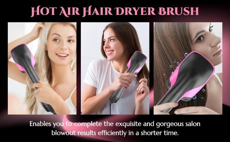 3 in 1 Comfort Comb Design Multifunctional Hair Dryer,Negative Ion Hair Straightener Hot Air Styling Tool for Straightening Drying Smoothing,Makeup Products, Back To School, Hair Straightener Comb